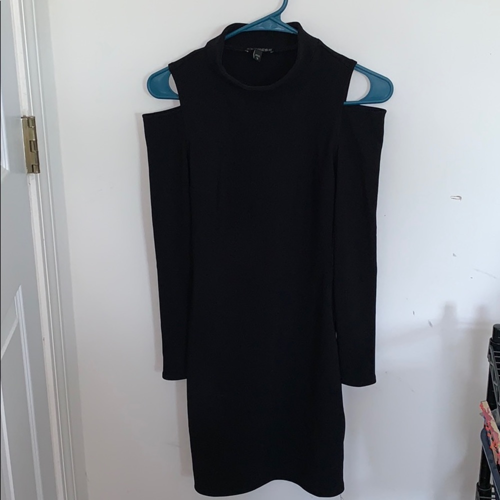Express shoulder cutout dress